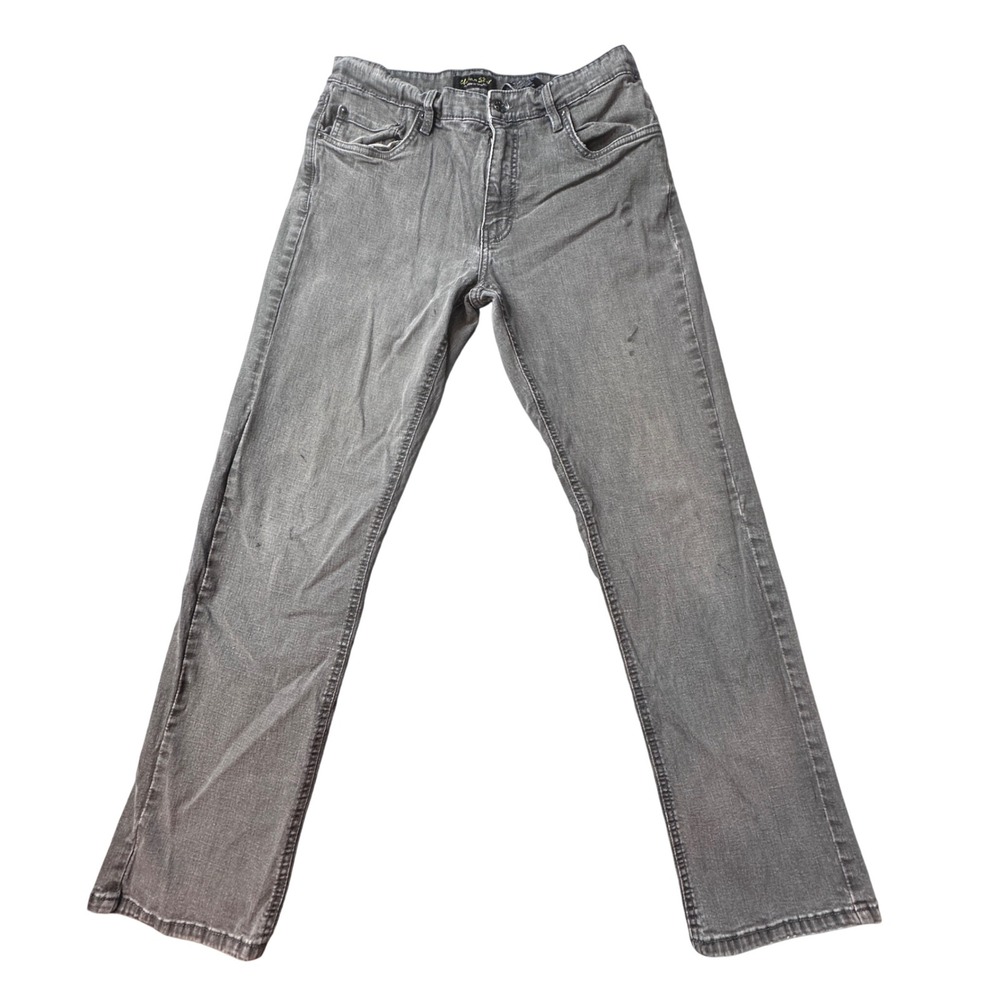Urban Star Jeans Mens 34x32 Gray Straight Leg Premium Apparel Stretch Denim
